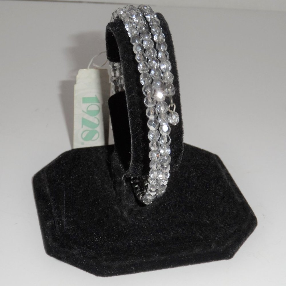 NWT - 1928 Jewelry Silver Coil Bracelet - Picture 1 of 5